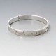 Sterling Silver Floral Engraved Bangle  