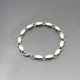 Silver Ovals Chain Bracelet
