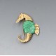 Sea Horse Costume Brooch
