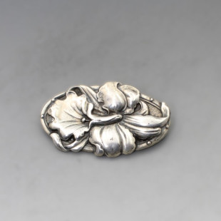 Antique 830 Silver Brooch