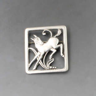 Fir Munksgaard 830 Silver Deer Brooch