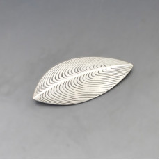 Eigil Jensen for Anton Michelsen Silver Leaf Brooch