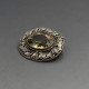 Vintage Citrine and Silver Brooch