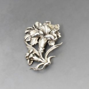 Silver Art Nouveau Style Brooch