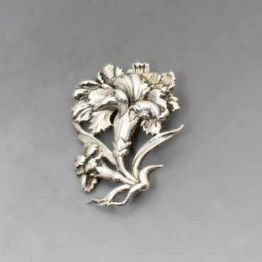 Silver Art Nouveau Style Brooch