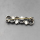 NE FROM Silver Flowers Brooch