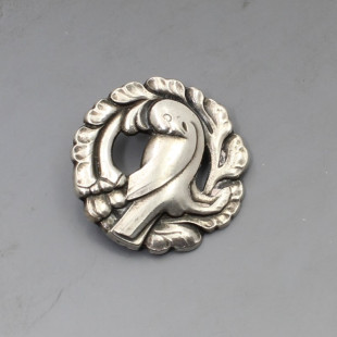 Georg Jensen Silver Dove Brooch #134