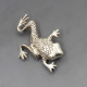 Mexico Taxco Silver Frog Brooch