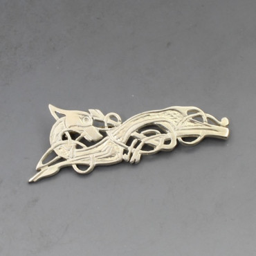 Tain Silver Kells Dragon Brooch