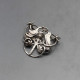 Ola Gorie Silver Love Birds Brooch