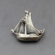 Shipton and Co Silver Viking Ship Brooch