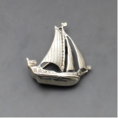 Shipton and Co Silver Viking Ship Brooch