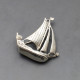 Shipton and Co Silver Viking Ship Brooch