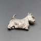 Aiden J Breen Silver Dog Brooch - 22 Grams