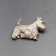 Aiden J Breen Silver Dog Brooch - 22 Grams