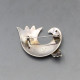 Ecuador 900 Silver Bird Brooch