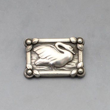 Georg Jensen Silver Swan Brooch 213