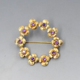 The Royal Collection Amethyst Brooch