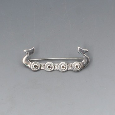 Ola Gorie Silver Celtic Brooch