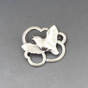 Eiler and Marloe 830 Silver Dove Brooch