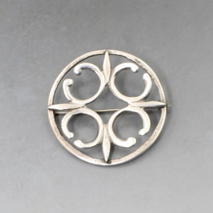 Ola Gorie Silver Celtic Brooch