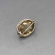 Oval Citrine and Silver Brooch