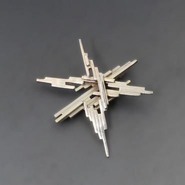Ernest Blyth for Ivan  Tarratt Ltd Silver "Cortina" Brooch 1966