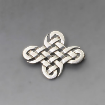 Ola Gorie Silver Celtic Brooch