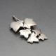 Geoffrey Bellamy  Silver Leaves Brooch