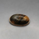 Oval Tigers Eye and Sterling Silver Brooch or Pendant