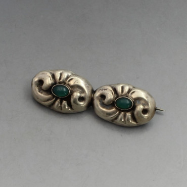  C A Christensen 830 Silver Floral Brooch