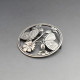 Georg Jensen Silver Butterfly Brooch 