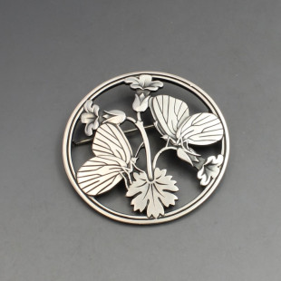 Georg Jensen Silver Butterfly Brooch #283