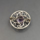 Glen Kelso Frame Amethyst Silver Brooch