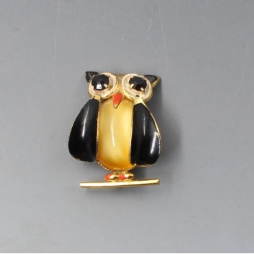 Owl Jelly Belly Brooch