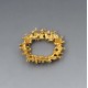 Designer Modernist Gold Vermeil Brooch