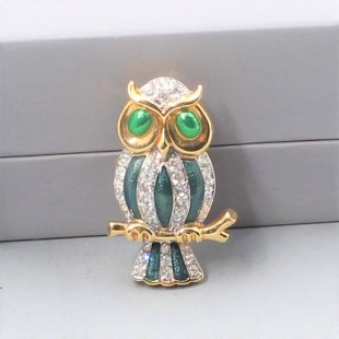 Cute Vintage Owl Brooch