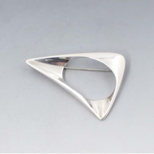Georg Jensen / Henning Koppel Silver Triangle Brooch #375