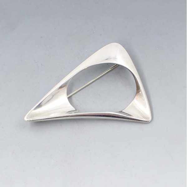 Georg Jensen / Henning Koppel Silver Triangle Brooch #375
