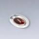 NE FROM Amber Oval Disc Brooch