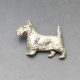 Silver Scotty Dog Brooch