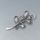 Carl Ove Frydensberg Silver Leaf Brooch