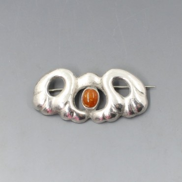 Rare William Fuglede Amber Brooch