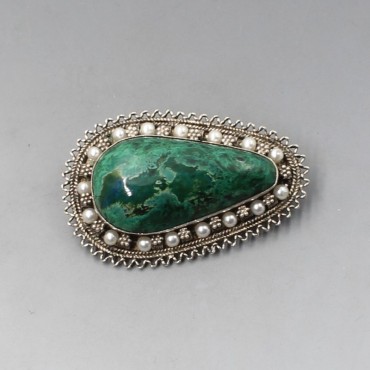 Eliat Stone Silver Brooch