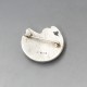 Solid Silver Hunting Brooch 
