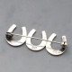 NE From Silver Triple Horseshoe Brooch