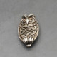 Vintage Graham Stewart Silver Owl Brooch