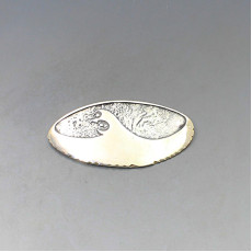 Silver Modernist Bird Brooch