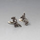 Brodrenne Bjerring Denmark Silver Car Cuff Links