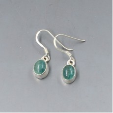 Apatite and Silver Drop Earrings
